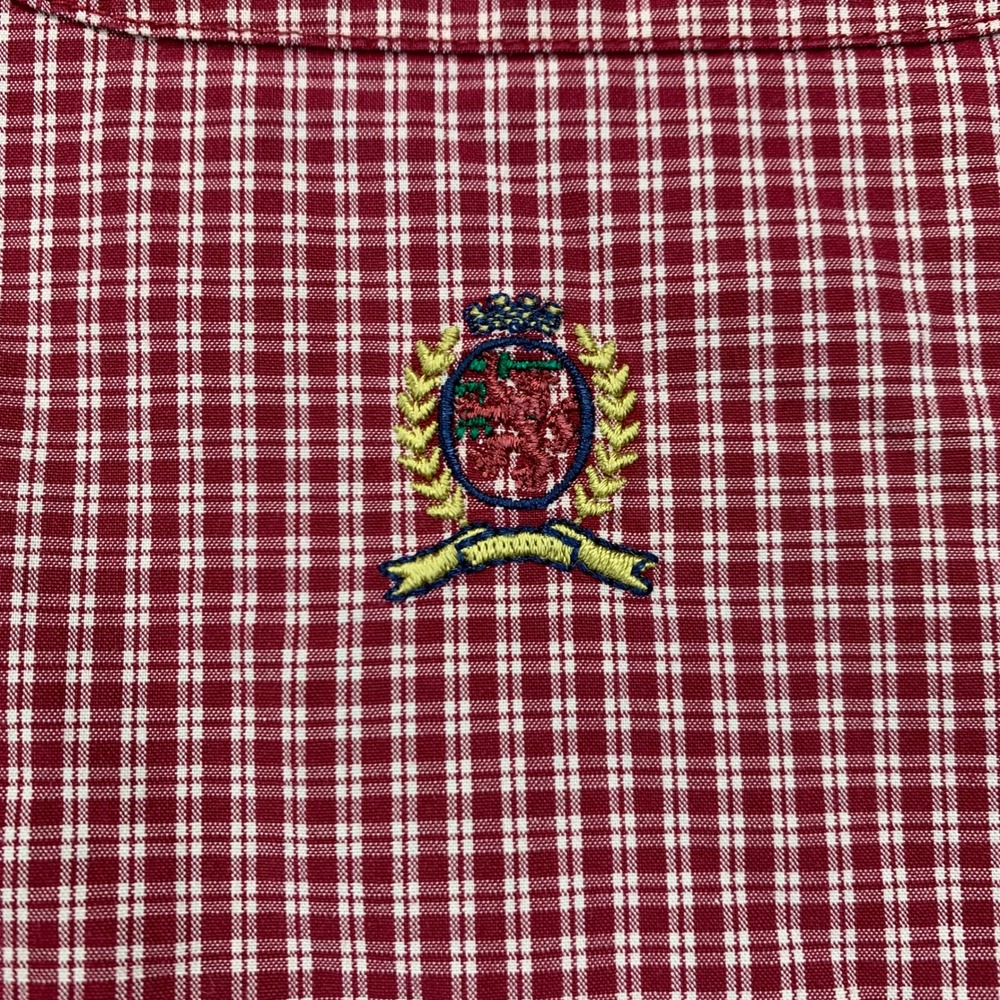 Tommy Hilfiger Button Down Shirt Checkered Plaid Long Sleeve XL - Picture 3 of 11